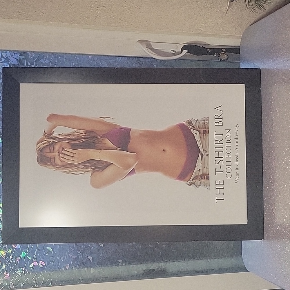 VS RARE Wall Picture/ Photo/ Poster Display Prop T Shirt Bra Collection!